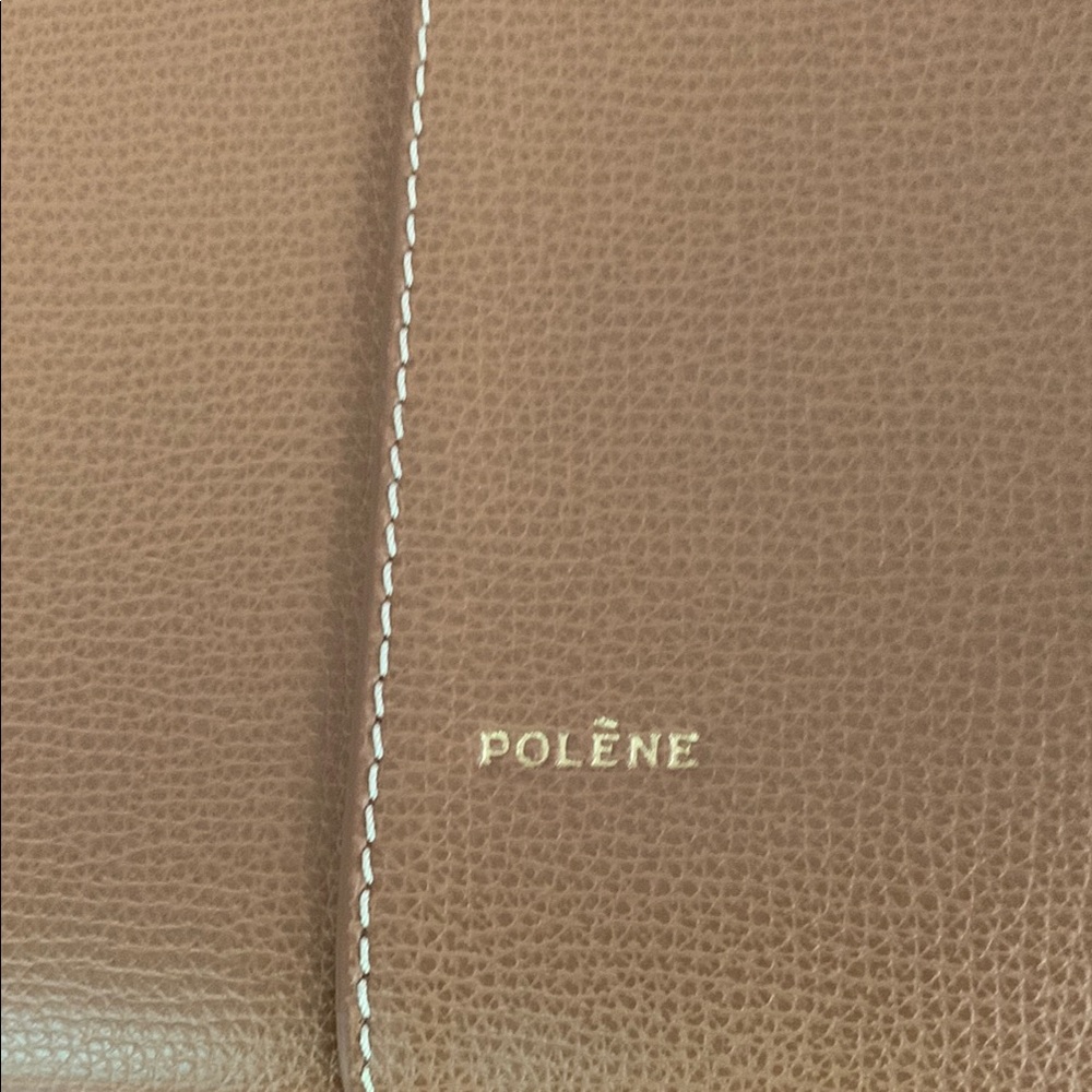 Polene Cyme Mini Camel Grainé Bag - Picture 4 of 12